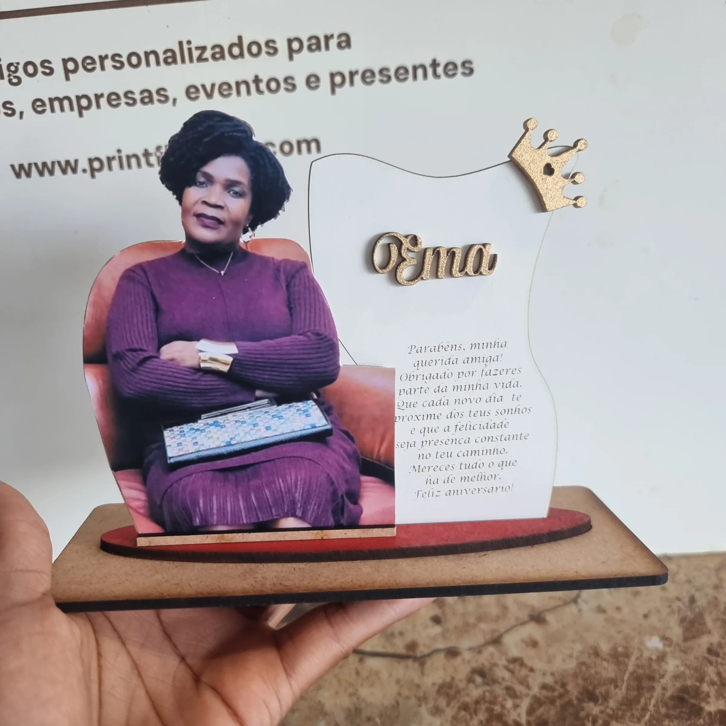 Trofeu Personalizado com Foto