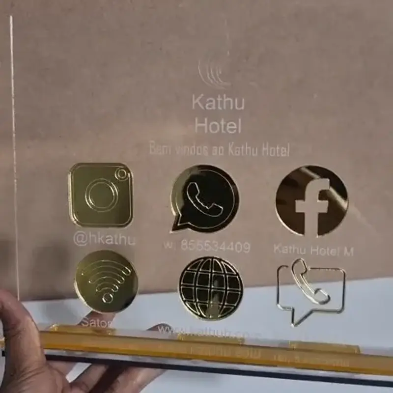  Placa de sinalização de balcão personalizada 2