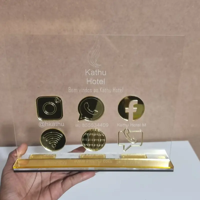  Placa de sinalização de balcão personalizada 1