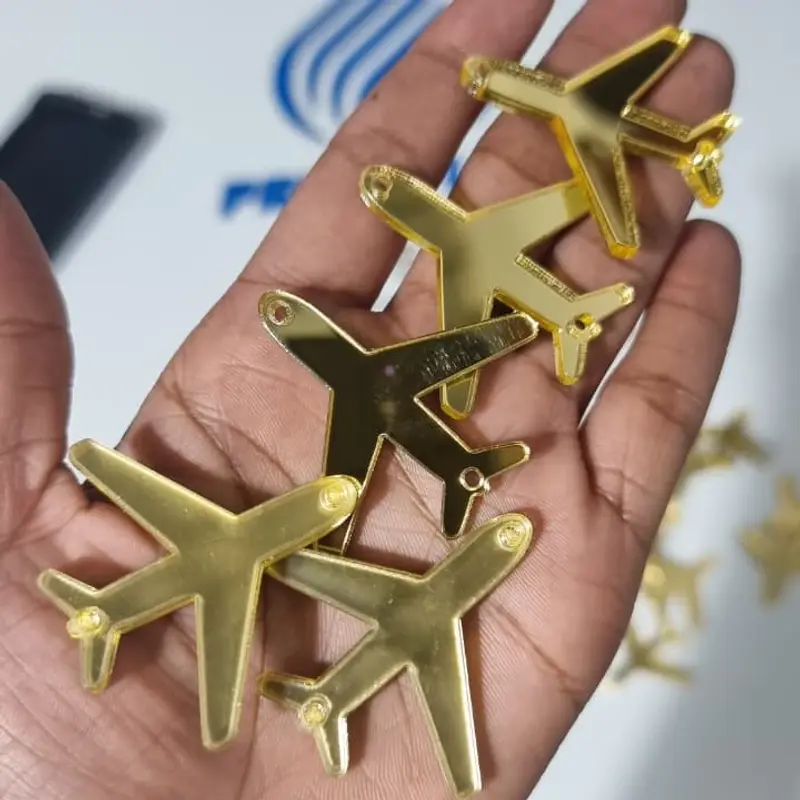 Pingente Acrílico de Avião Personalizado 2