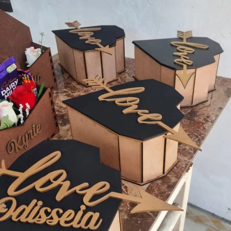 Kit Box de Presentes em Formato de Coração 1