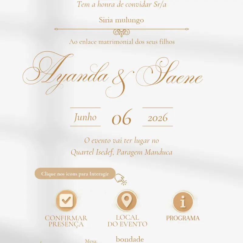 Convite Digital para Casamento · até 100 convidados 2
