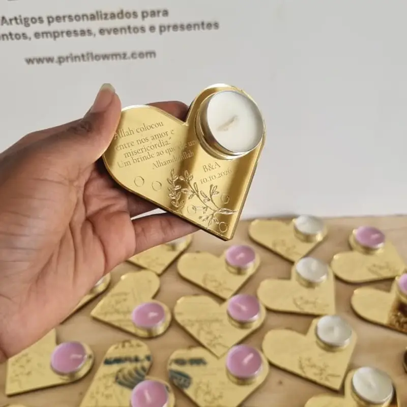 Porta-Vela em Acrílico Espelhado 3