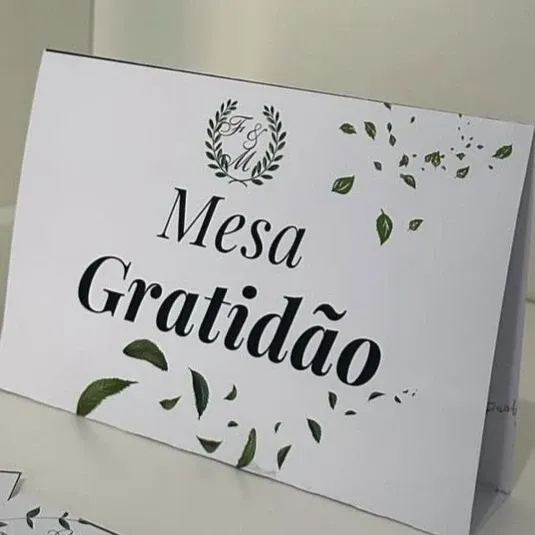 Indicador de Mesa Botânico