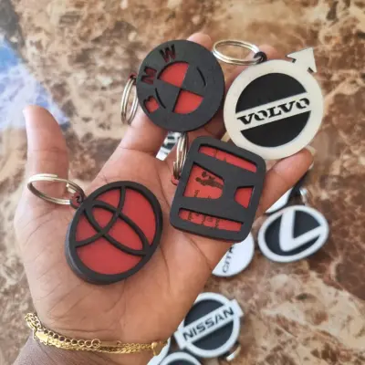 Chaveiros Automotivos Personalizados em MDF 1