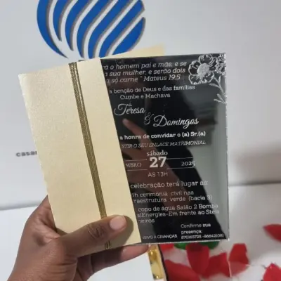 Convite de Casamento Box Luxo 1