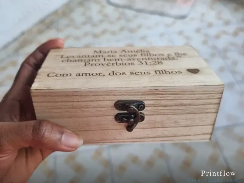 Caixa de madeira personalizada 1